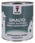 Ferramenta1.com | Smalto allacqua vetrificante cuver trasp luc 750 ml - PZ 1