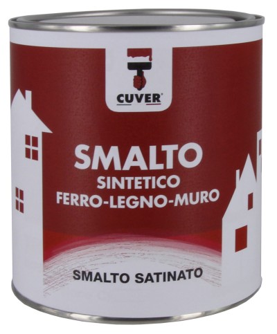 Ferramenta1.com | Smalto cuver 0,750 l satinato bianco - PZ 6