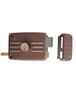 Ferramenta1.com | Iseo 432e serratura porton cil int est fisso sx 70 mm - PZ 2