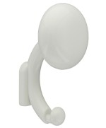 Ferramenta1.com | Appendiabiti ball 1 posto 70x130 mm bianco** - PZ 10