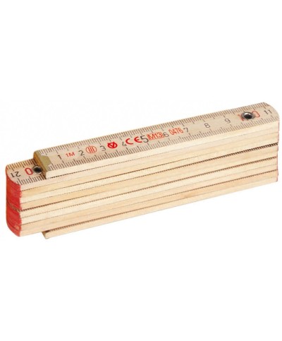 Ferramenta1.com | Metro semplice in legno a 10 stecche 16 mm* - PZ 12