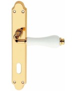 Ferramenta1.com | Maniglia ottone dalia q 8/70 ceramica lucid bian - CP 1