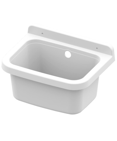 Ferramenta1.com | Lavatoio resina a parete 39x39 cm con sifone - PZ 1