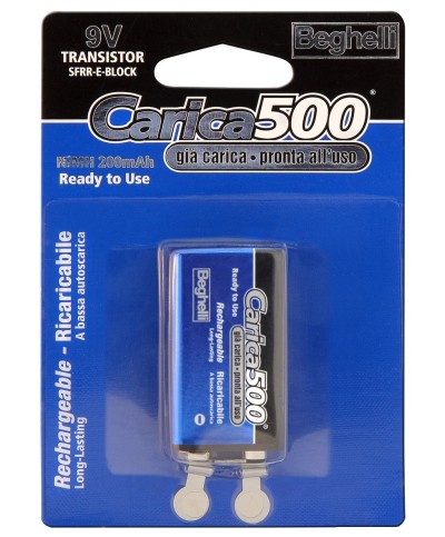 Ferramenta1.com | Beghelli batteria ricar 9v 200mah bl 1 8853 - BL 8