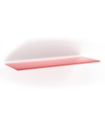 Ferramenta1.com | Mensola vitra 6 mm rosso 15x60 cm - PZ 5