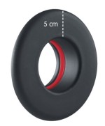 Ferramenta1.com | Rosone per stufa a pellet corona  5 cm d  8 cm nero opaco - PZ 1
