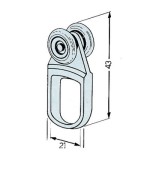 Ferramenta1.com | Omge  902 carrello nylon a 2 ruote d 15 acc p 10 kg - PZ 50