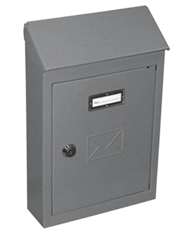 Ferramenta1.com | Cassetta postale 2500 c c/tetto e cil 20x6x30 grigio - PZ 6