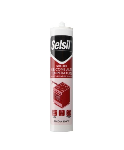 Ferramenta1.com | Selsil silicone alte temperature sht-300 rosso 310 ml - PZ 1