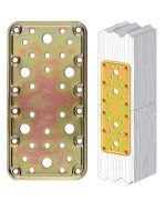 Ferramenta1.com | Piastra 774 diritta acciaio tropic  90x180 mm - PZ 20