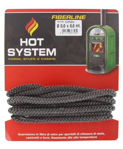 Ferramenta1.com | Guarnizione fibra vetro  8mmx2,5m stufa - CF 6