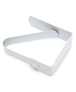 Ferramenta1.com | Fermatovaglia laccato bianco 40x50 mm* - PZ 50