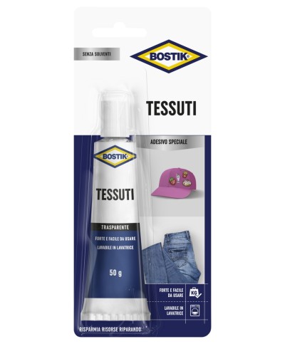 Ferramenta1.com | Bostik colla per tessuti 50 g blister - PZ 6