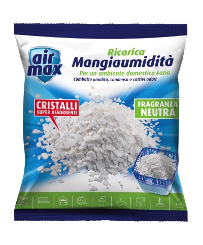Ferramenta1.com | Airmax assorbiumidita ricarica sali neutri 450 g - PZ 12