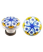 Ferramenta1.com | Pomolo porcellana tondo c/base f/29 31x26 mm - PZ 25