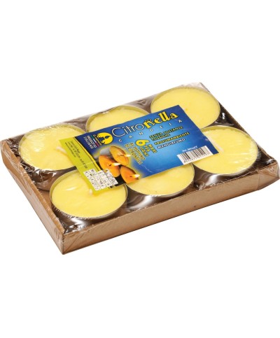 Ferramenta1.com | Citronella tea light maxi d 60x20 mm conf  6 pz - CF 12