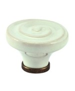 Ferramenta1.com | Pomolo porcellana p 34 45x30 mm c/basetta - PZ 4