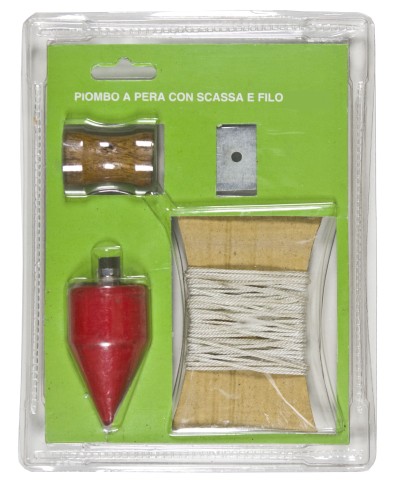 Ferramenta1.com | Piombo a pera c/scassa e filo 500 g - PZ 1