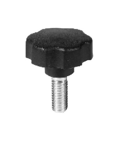 Ferramenta1.com | Volantino con gambo m8 nero d 40x20 mm - PZ 10