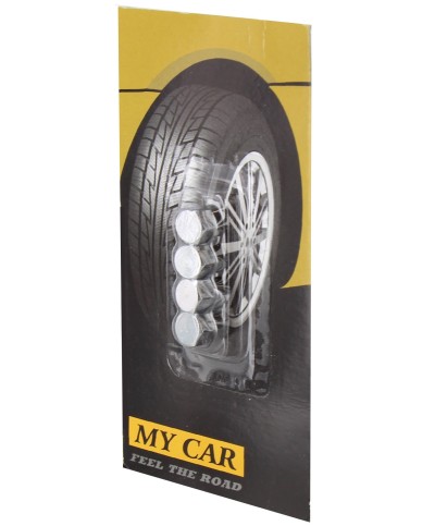 Ferramenta1.com | Set 4 tappi valvole pneumatici cromo/sat. - BL 10