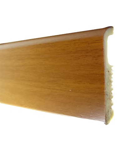 Ferramenta1.com | Battiscopa 75x8 polistirene liscio 200 cm faggio - PZ 10