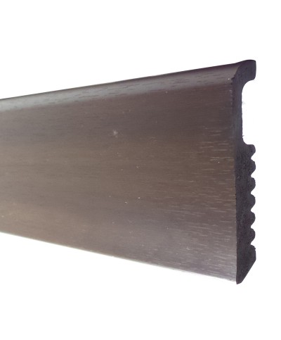 Ferramenta1.com | Battiscopa 75x8 polistirene liscio 200 cm noce scuro - PZ 10