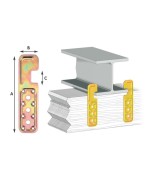 Ferramenta1.com | Piastra 756 sagomata travi h acc trop 50x200/30 mm - PZ 10