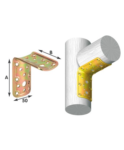 Ferramenta1.com | Piastra 904 tonda ang 90 gra pali acc trop 80x80 mm - PZ 25