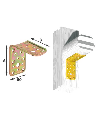 Ferramenta1.com | Piastra 910 piana e tonda acc trop 50x100x100 mm - PZ 25