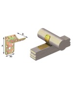 Ferramenta1.com | Piastra 912 incrocio piana ton  acc trop 50x80x80 mm - PZ 25