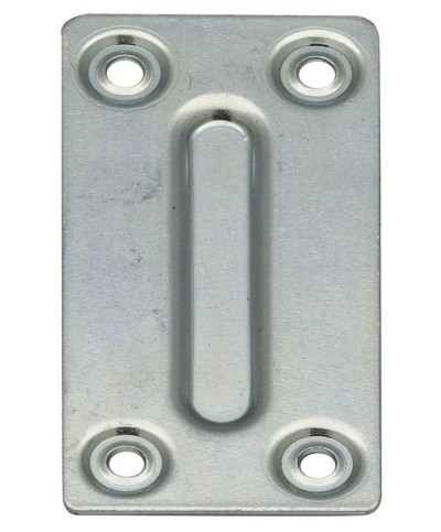 Ferramenta1.com | Piastrina rettangolare 4 fori zincata 70x1x35 mm - PZ 100