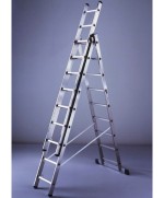 Ferramenta1.com | Scala all. facal stilo 11+11+11 gradini h 314-796 cm - PZ 1