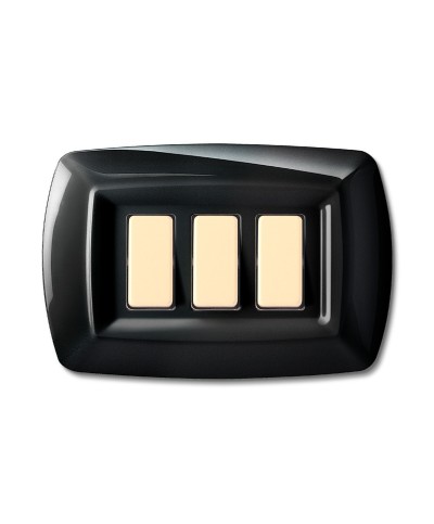 Ferramenta1.com | Tondo placca magic plast 3p nero - PZ 10