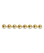 Ferramenta1.com | Catena a perline ottone lucido d 3,5 mm - ML 25