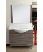 Ferramenta1.com | Mobile bagno antonella 2 ante + 3 cassetti 105 palissandro - PZ 1