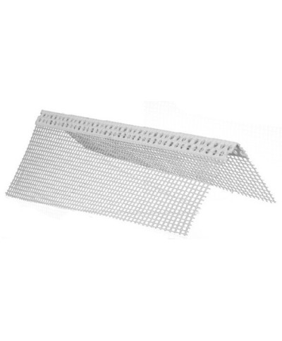 Ferramenta1.com | Paraspigolo pvc c/rete 12x8 mm h 250 cm - PZ 60
