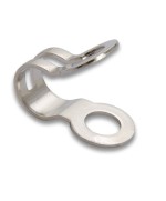 Ferramenta1.com | Asola per catena a perline ottone nichelato n. 2 - CE 2