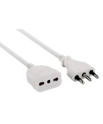 Ferramenta1.com | Prolunga lineare 3 m sez 3x1 16a bipasso bianco * - PZ 5