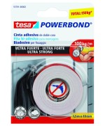 Ferramenta1.com | Nastro biadesivo tesa powerbond 19mmx1,5m - PZ 12
