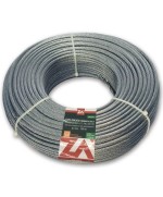 Ferramenta1.com | Fune acciaio zincato antigiro 133f d 6 100 m - PZ 1