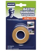 Ferramenta1.com | Boston nastro biadesivo 15mmx10m trasparente - PZ 12