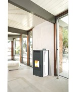 Ferramenta1.com | Termostufa pellet vent 22kw king 24 bianco - PZ 1