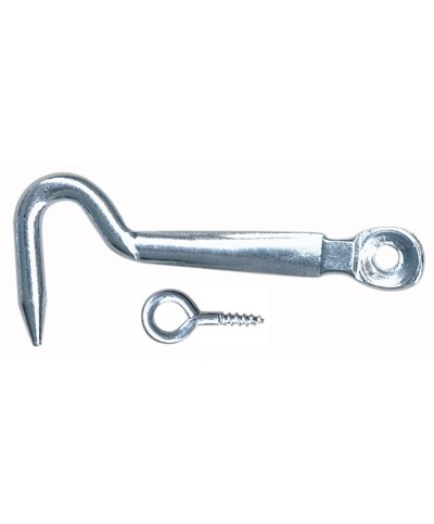 Ferramenta1.com | Gancio per stipo 2 sx c/occhiolo 50 mm* - PZ 20