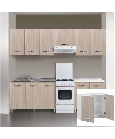 Ferramenta1.com | Kit cucina pensile 2 ante scolapiatti 80x32xh72 cm olmo - PZ 1