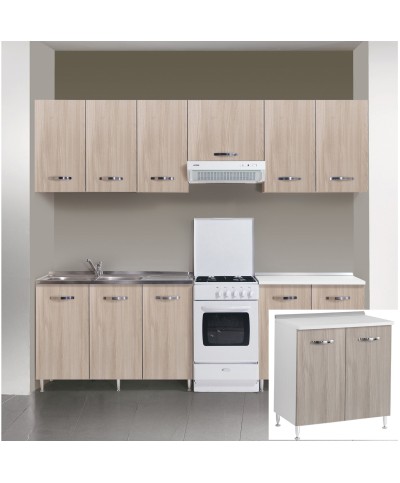 Ferramenta1.com | Kit cucina base 2 ante 80x50xh85 cm olmo - PZ 1