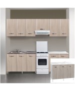 Ferramenta1.com | Kit cucina base 3 ante 120x50xh85 cm senza lavello olmo - PZ 1