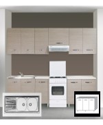 Ferramenta1.com | Lavello appoggio inox 2 vasche dx + gocciolatoio sx 120 cm - PZ 1