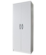 Ferramenta1.com | Kit armadio 2 ante scarpiera 5 ripiani 71x38x182 bianco frass. - PZ 1