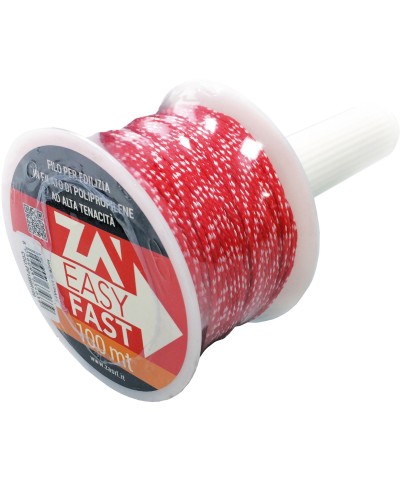 Ferramenta1.com | Filo p/edilizia c/manico d 1,8 mmx100 m ros/bian - PZ 1