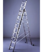 Ferramenta1.com | Scala all. facal stilo  7+ 7+ 7 gradini h 202-516 cm - PZ 1